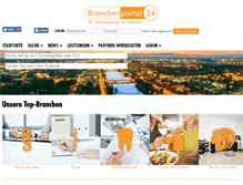 Tablet Screenshot of branchenportal24.de